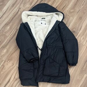 Abercrombie & Fitch Black Winter Coat
